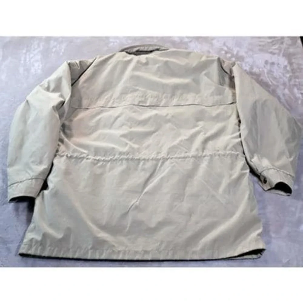 Baracuta Jacket Mens XL Khaki Brown Collar Insulated Zip Front Wool‎ Lined